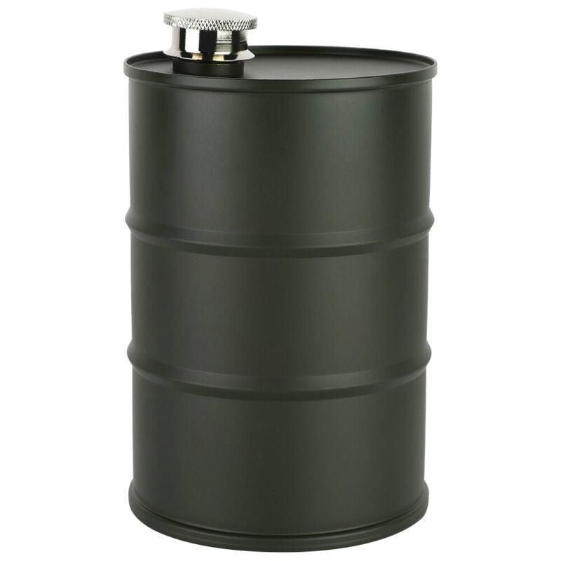 Barrel Whiskey Hip Flask (free engraving)