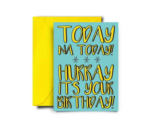 Today na Today Birthday card