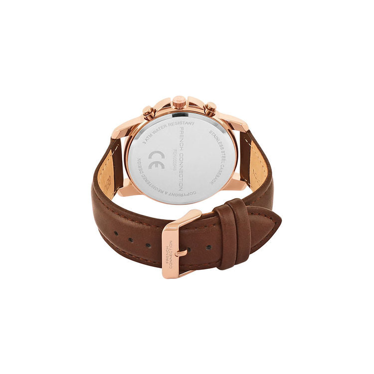 French Connection Czar White Dial Analog Watch for Men