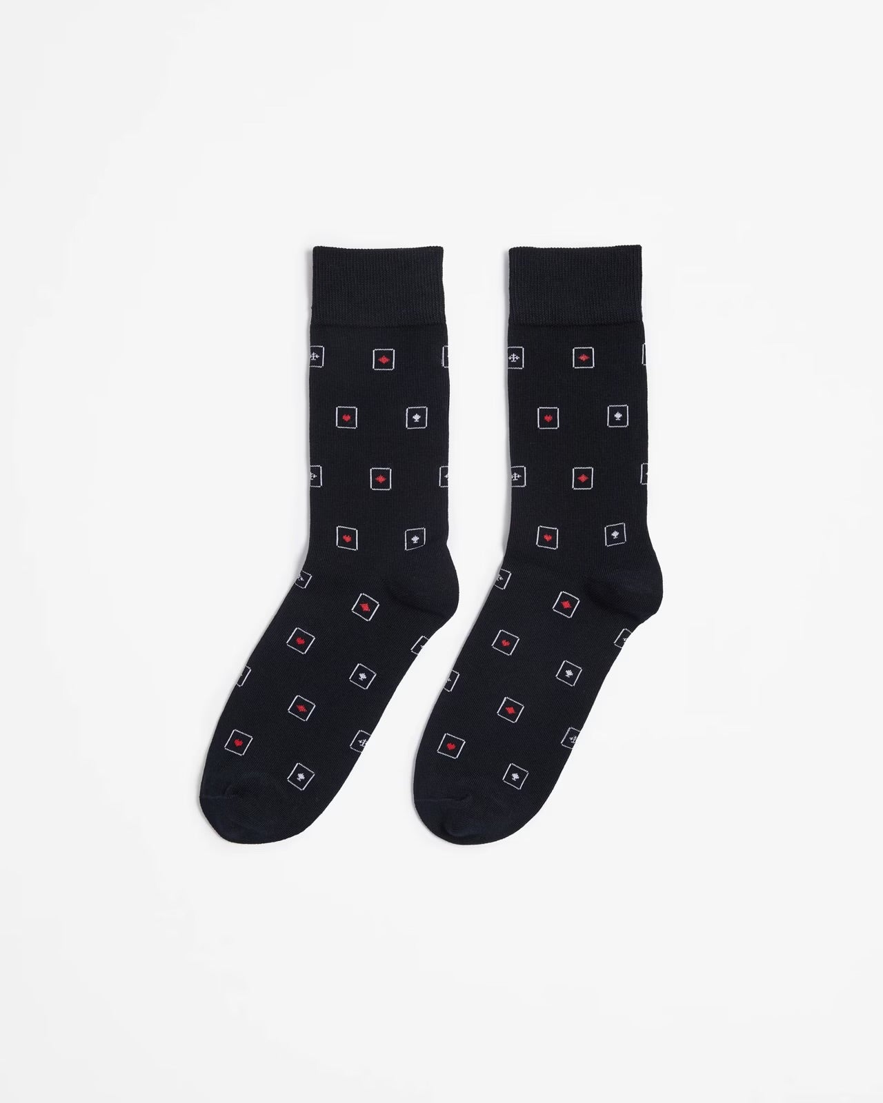 Maxx Australian cotton blend printed crew business socks
