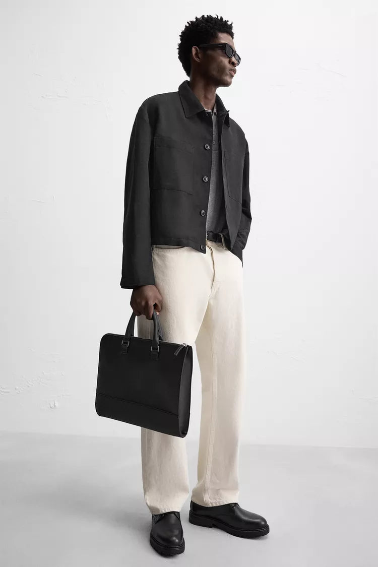 Zara Monochrome Briefcase