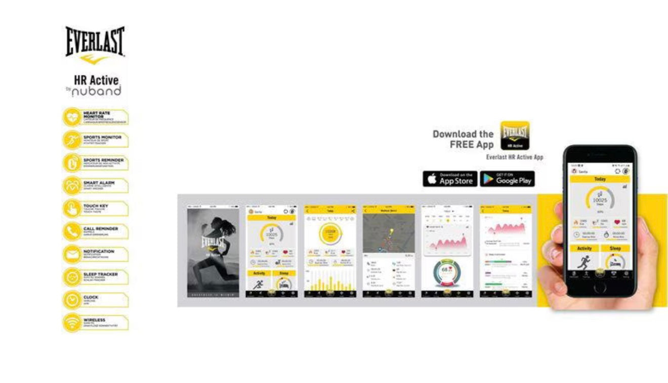 Everlast Rate Activity Tracker Smart Watch