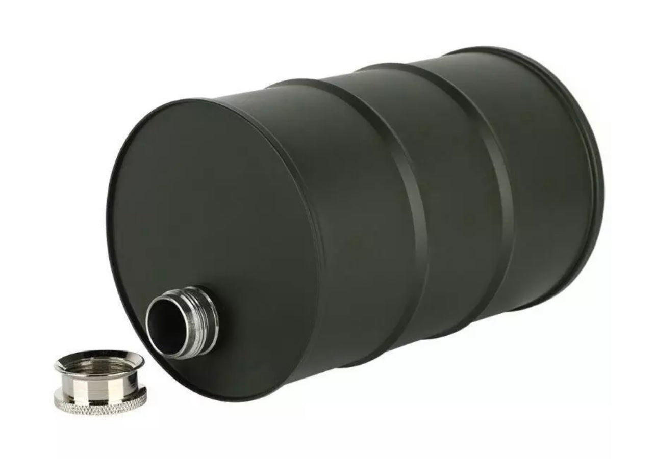 Barrel Whiskey Hip Flask (free engraving)