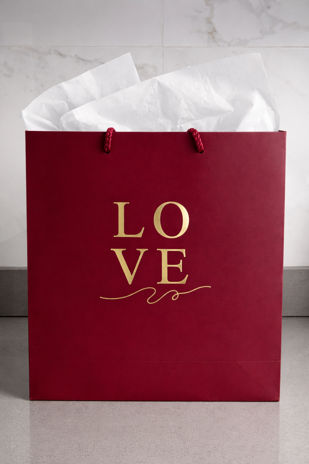 Valentine themed giftbag