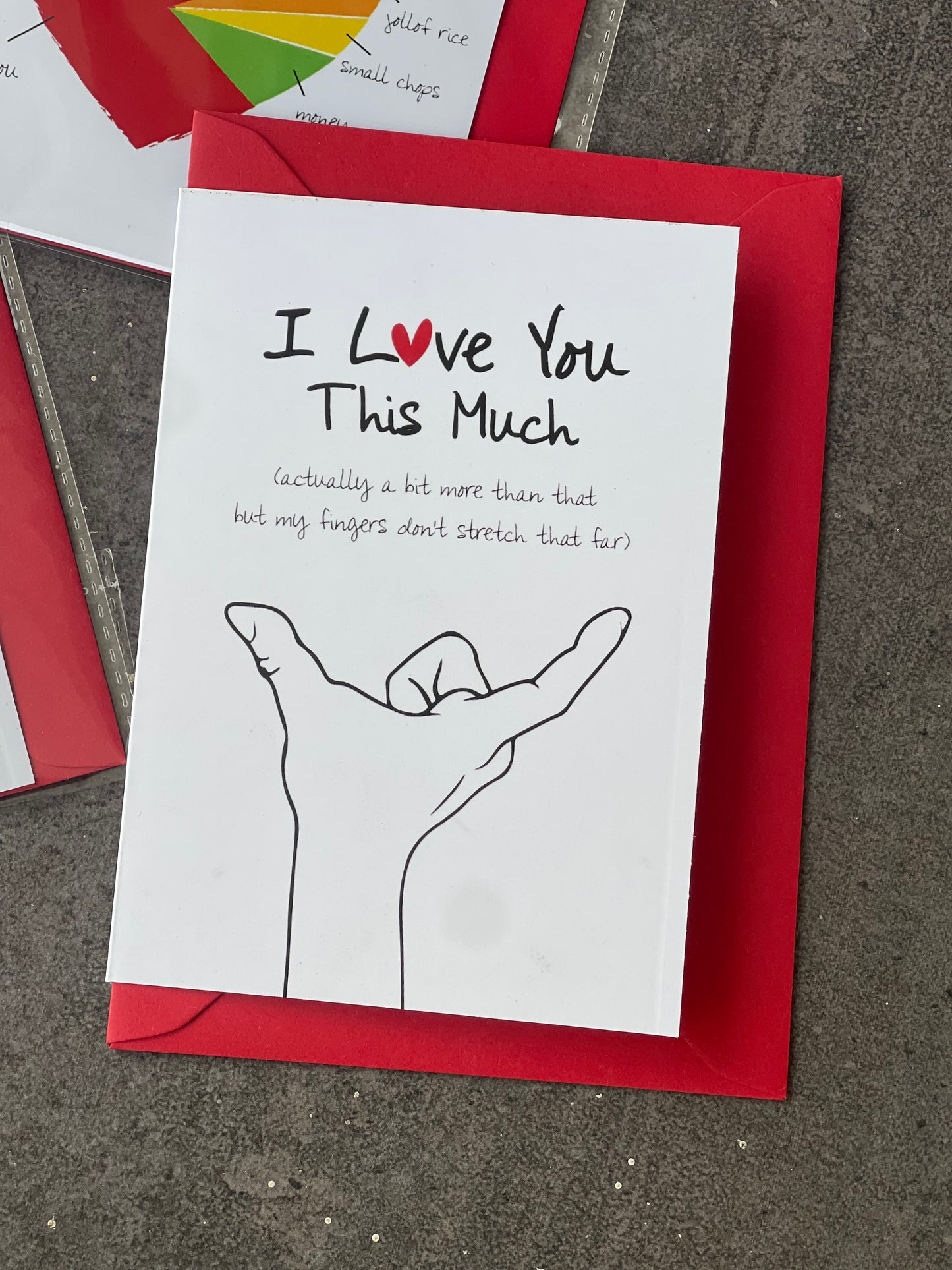 I Love you this much card