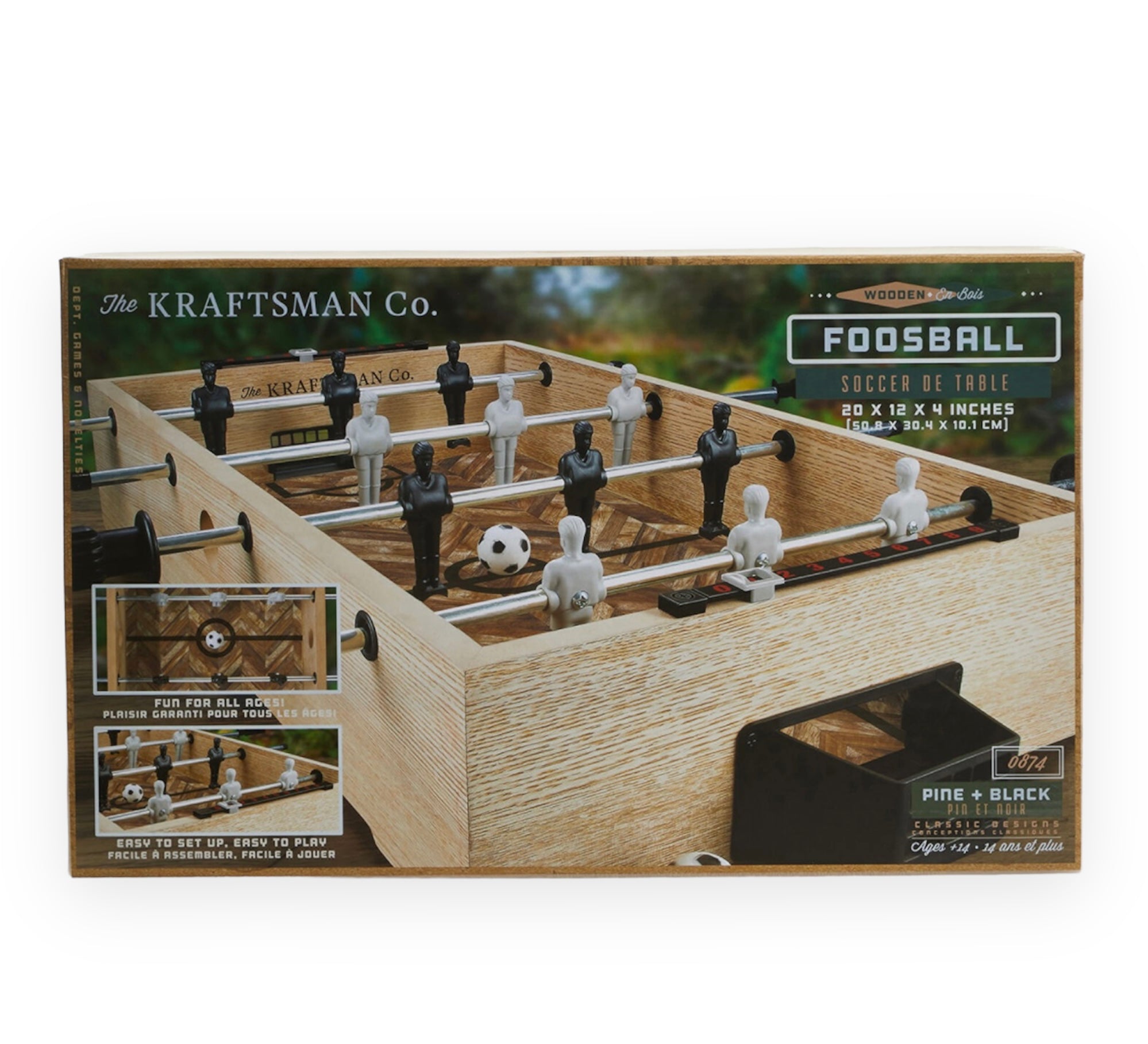 The Kraftsman Co. Wooden Foosball Game – Adams Accessories