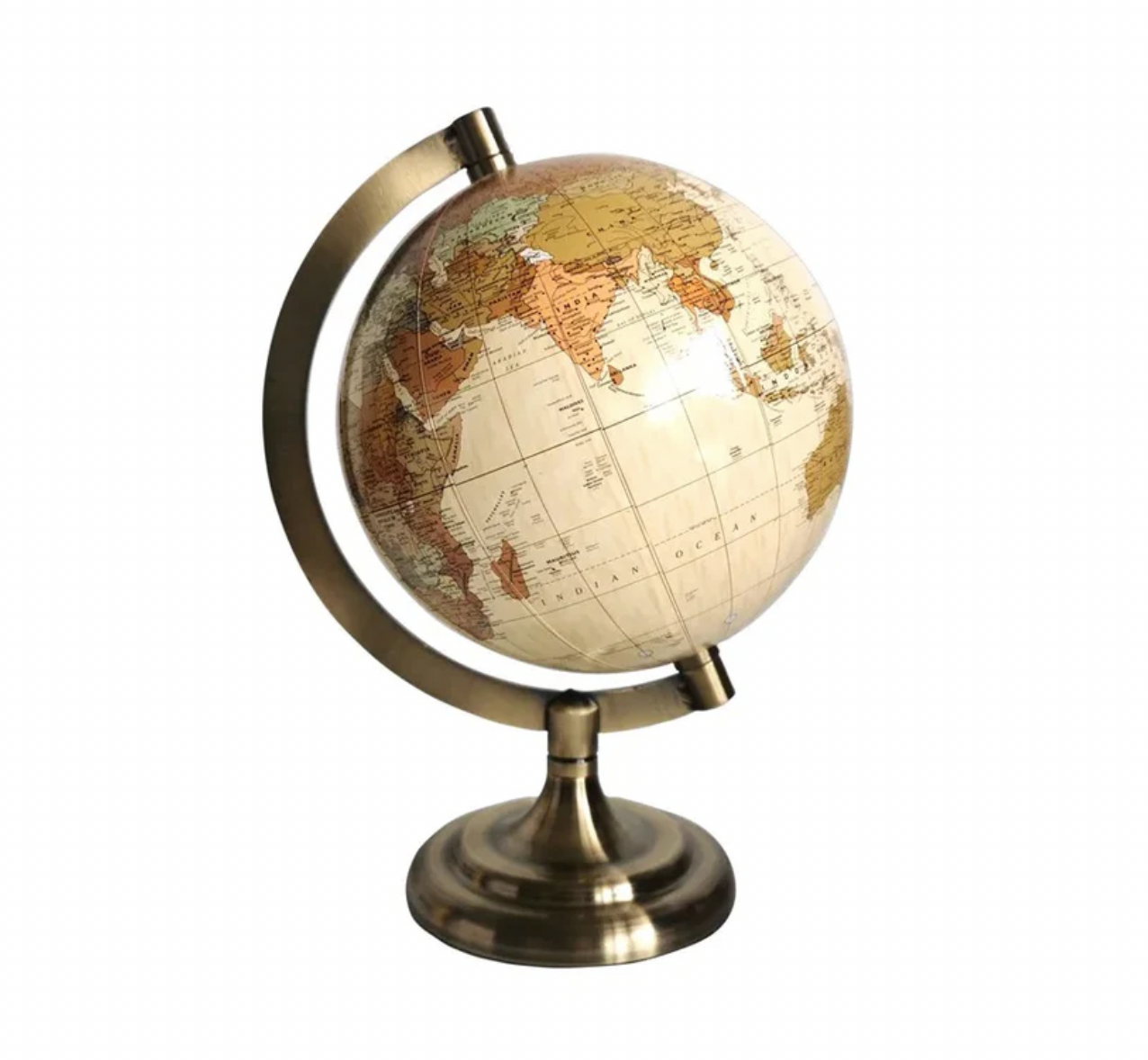 Vintage Metallic Globe (With Free Engraving)