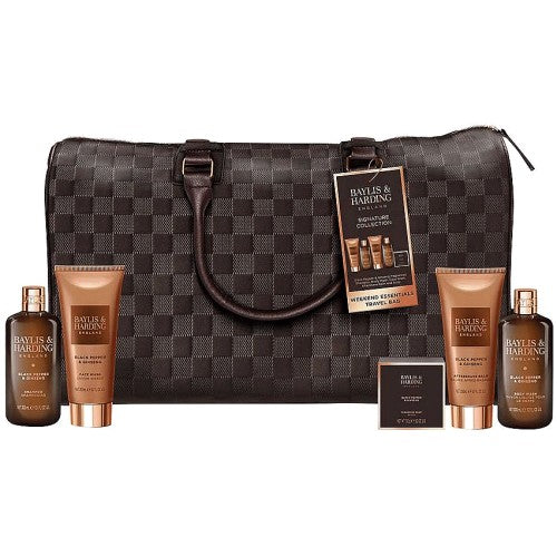 Baylis & Harding Black Pepper & Ginseng Men's Weekend Essentials Travel Bag Gift Set
