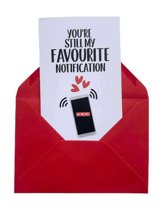 My Favorite Notification card
