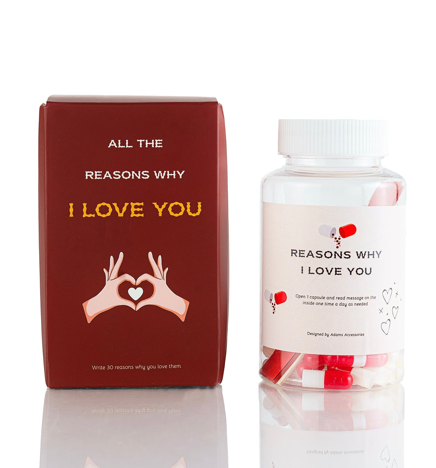 All the reasons why I love you - Capsule jar