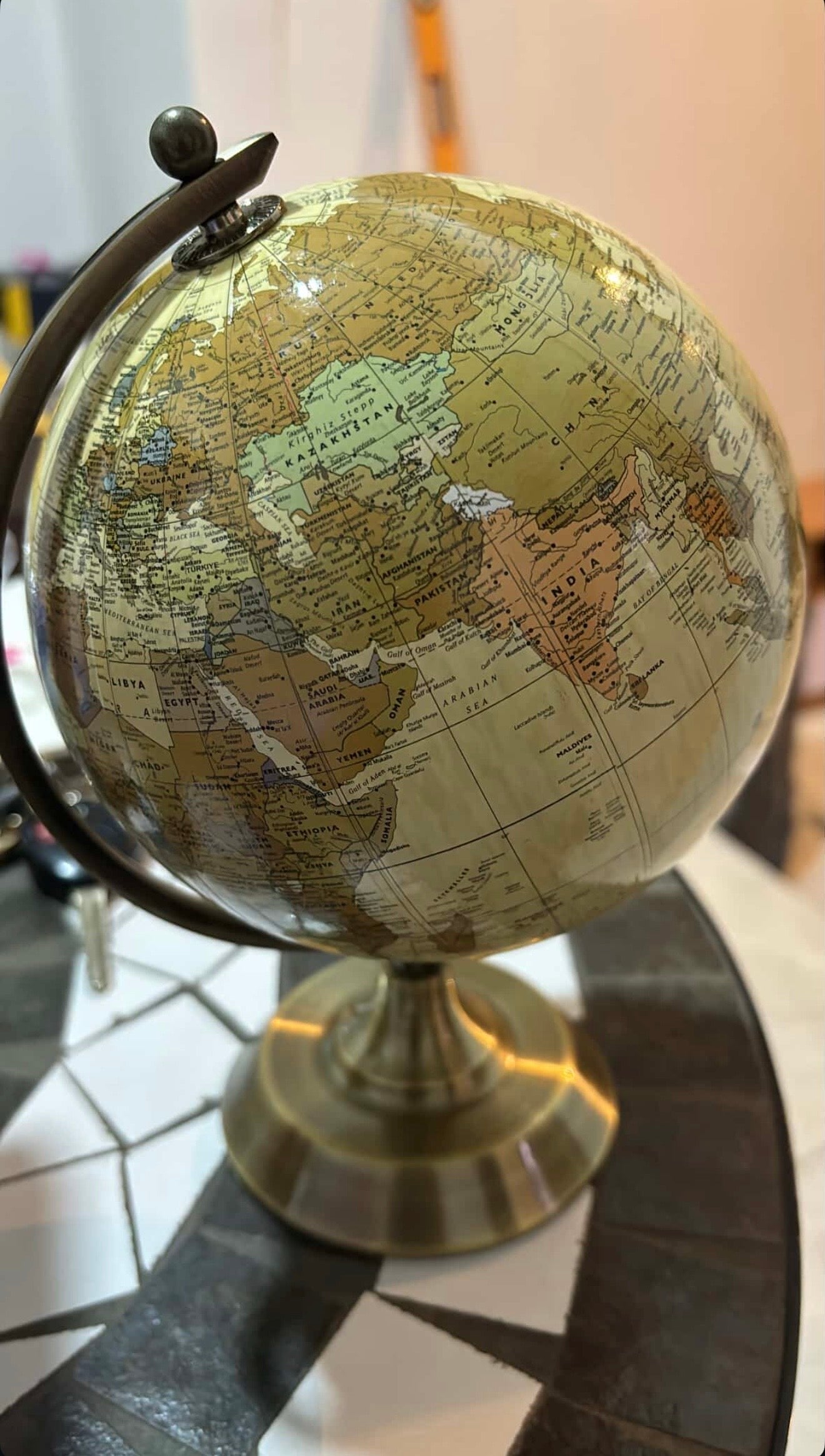 Vintage Metallic Globe (With Free Engraving)