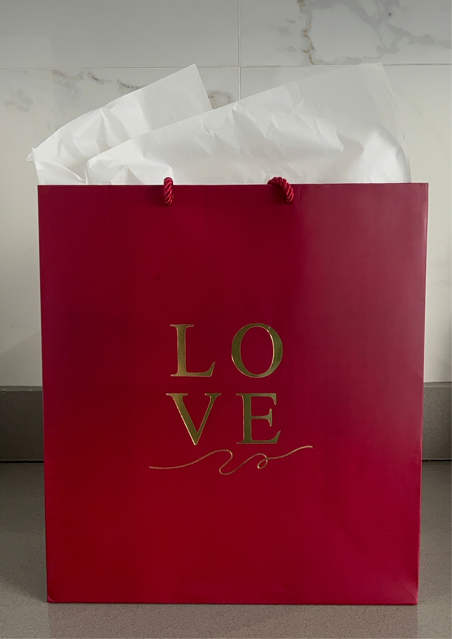 Valentine themed giftbag