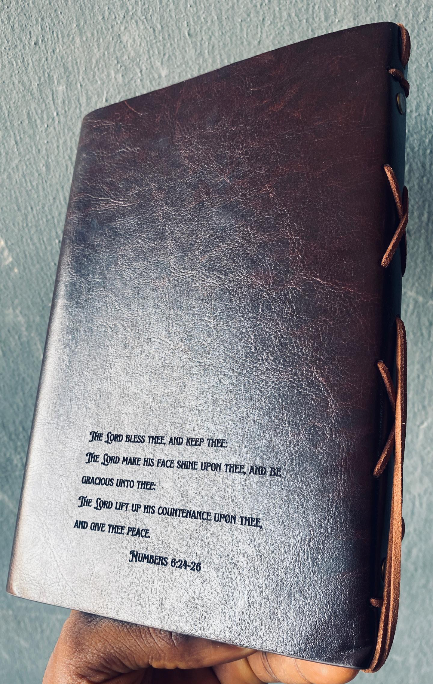 Vintage Rustic leather Notepad (Free Engraving)