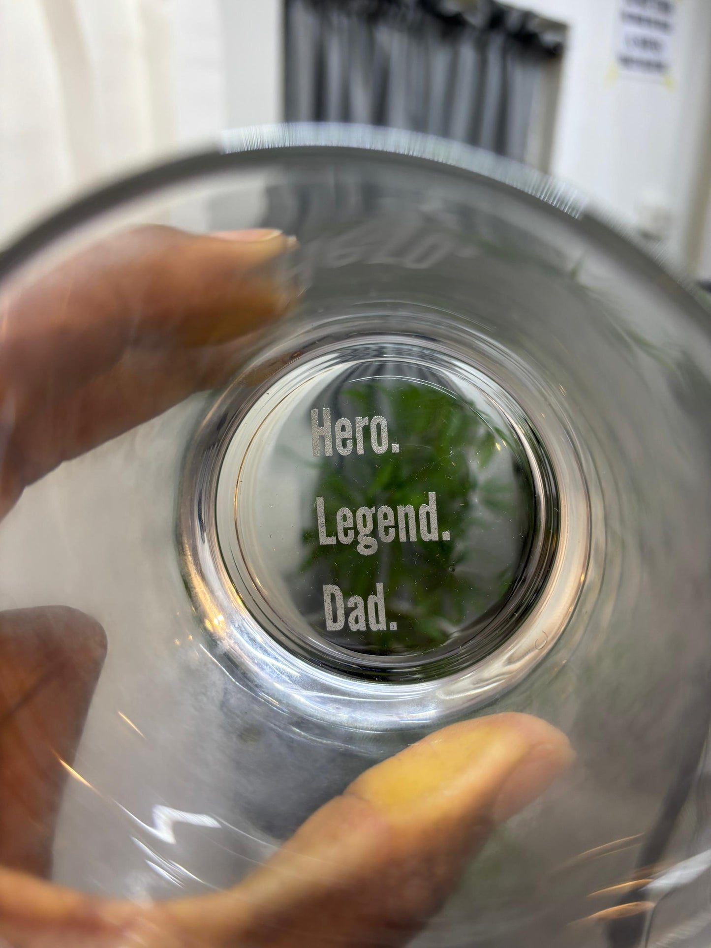 Engraved Whiskey glass