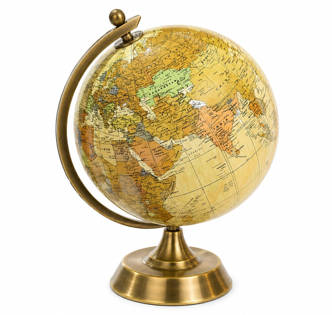 Vintage Metallic Globe (With Free Engraving)