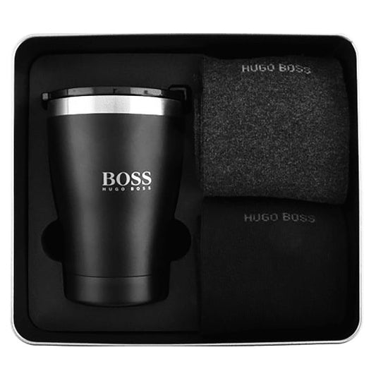 Hugo Boss Travel Mug & Socks Gift Set