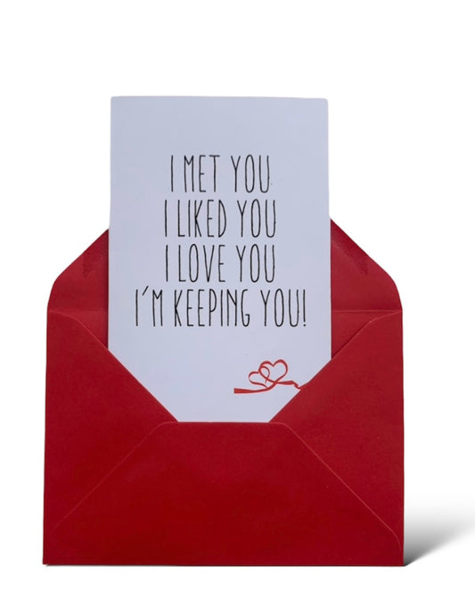 I’m Keeping you card