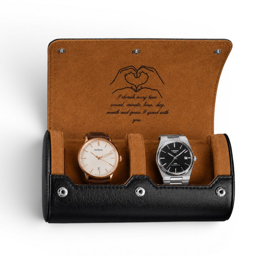 Two slot watch case - Two Toned (Free Engraving)