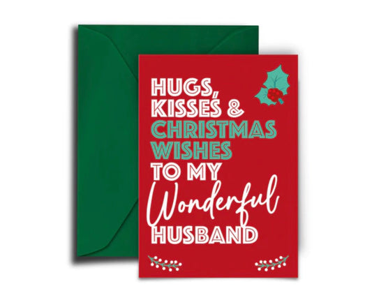Husband Christmas card