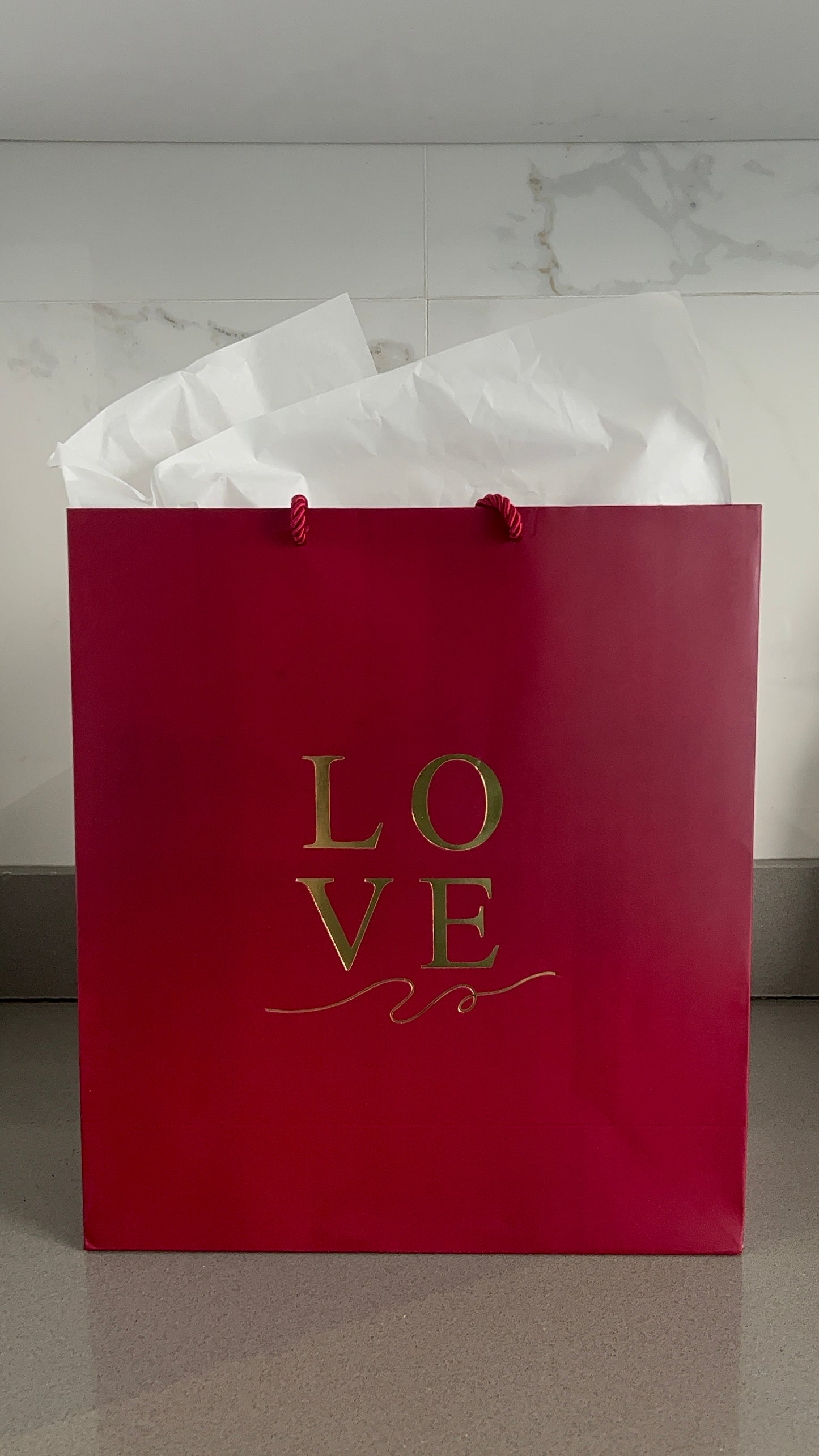 Valentine themed giftbag