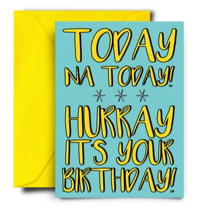 Today na Today Birthday card