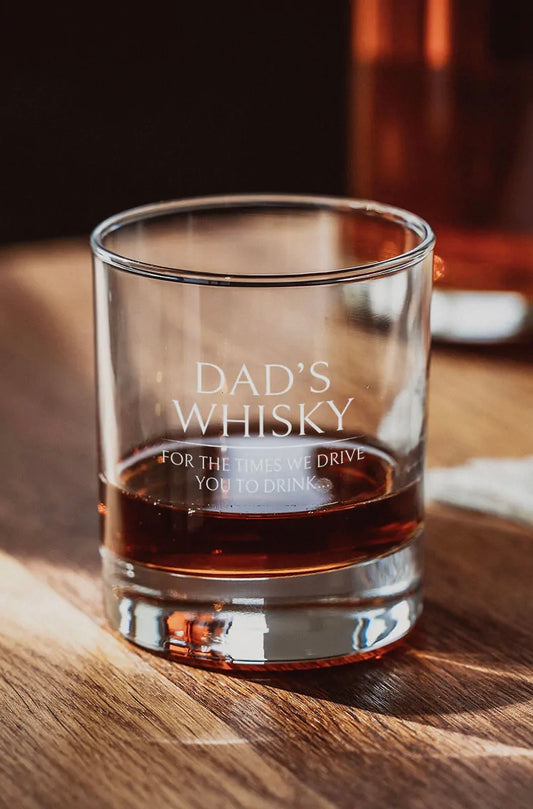 Engraved Whiskey glass