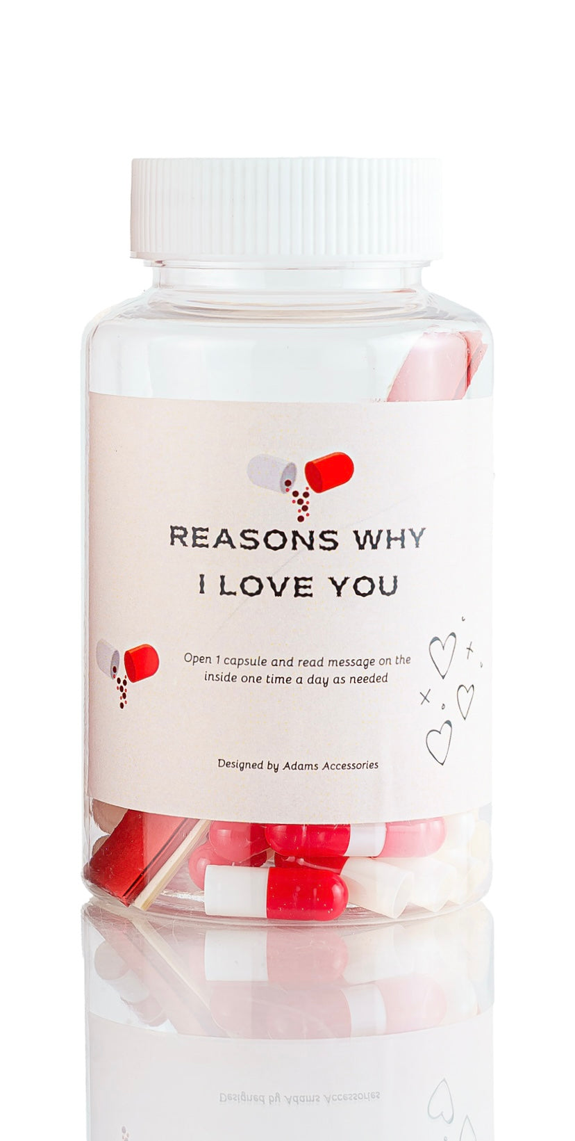 All the reasons why I love you - Capsule jar