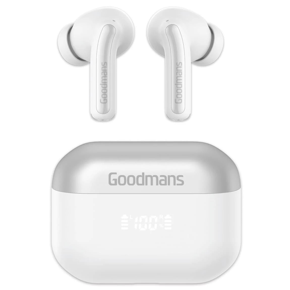 Goodmans True Wireless LED Metallic Earphones Active Noise Cancelling