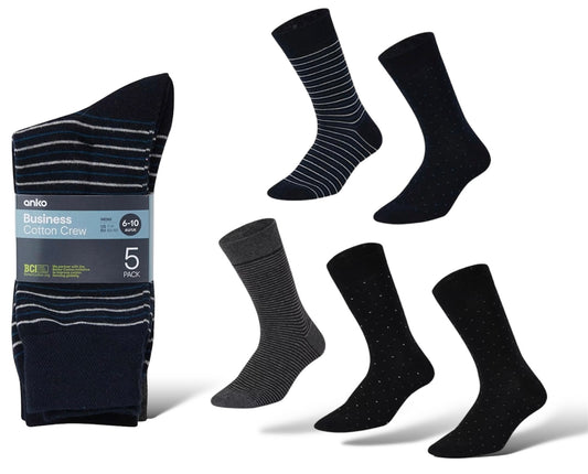 Anko 5 Pack Business Socks