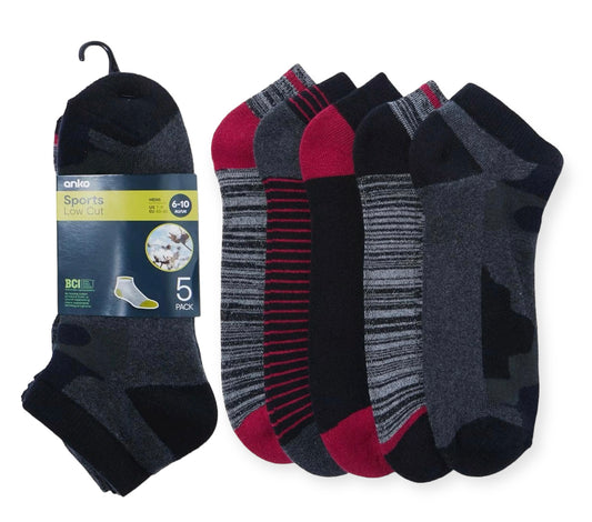 Anko 5 Pack Low Cut Sport Socks