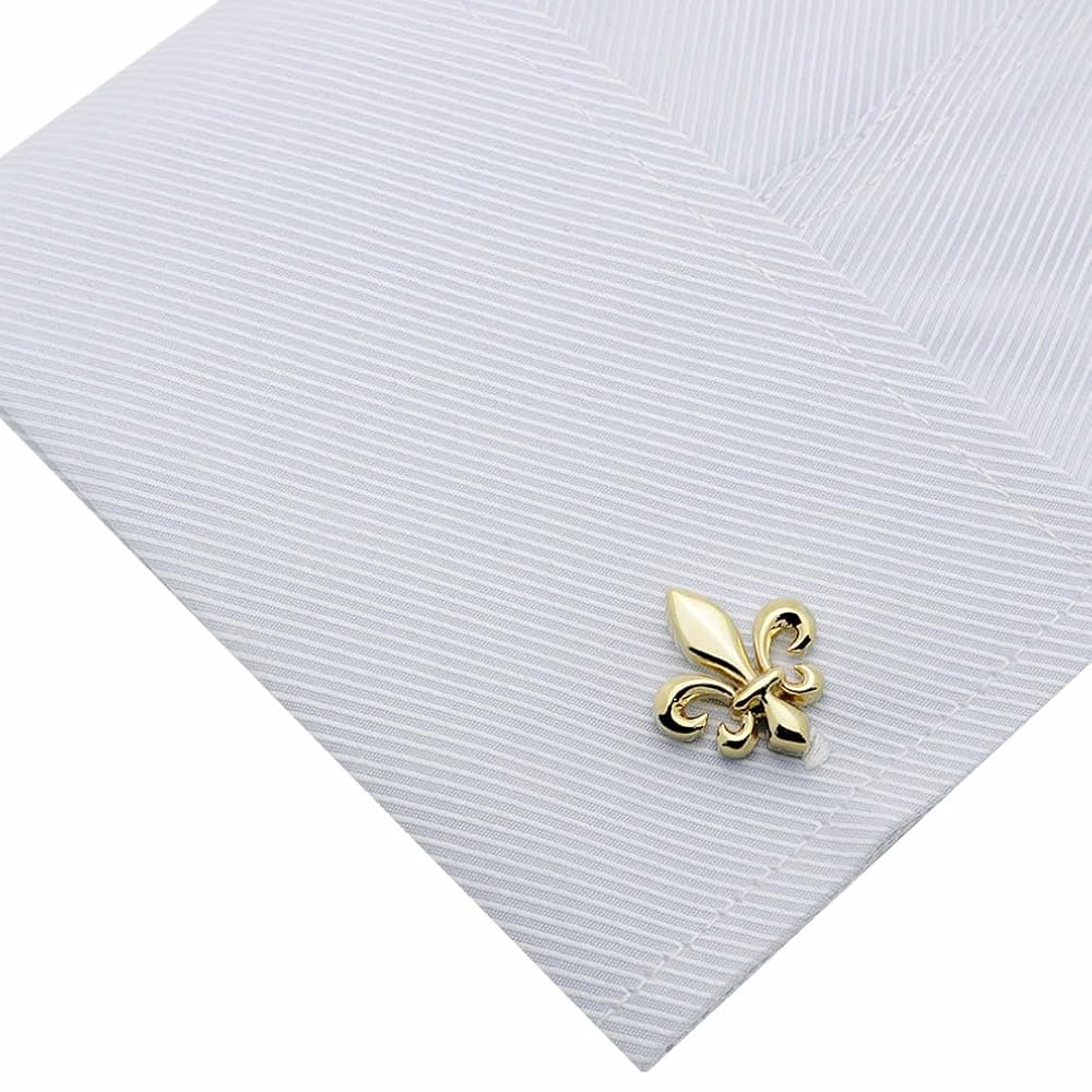 Retro Gold Brooch And Cufflinks Set