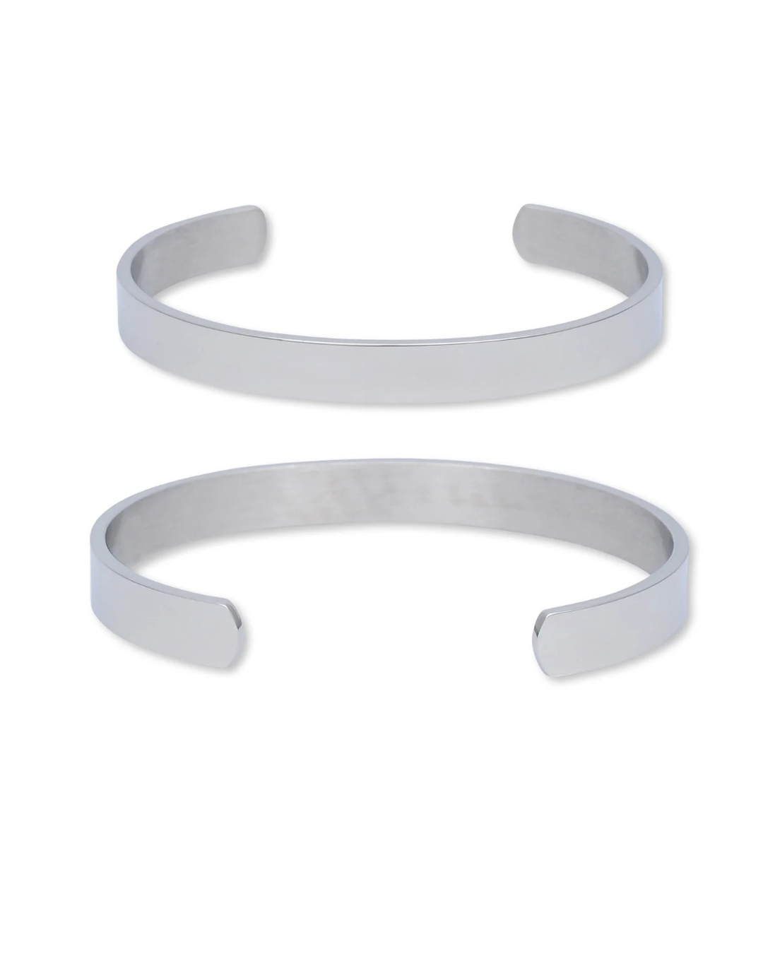 Engraved Steel Cuff Bracelet