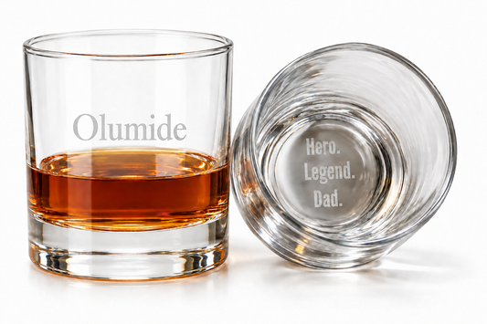 Engraved Whiskey glass