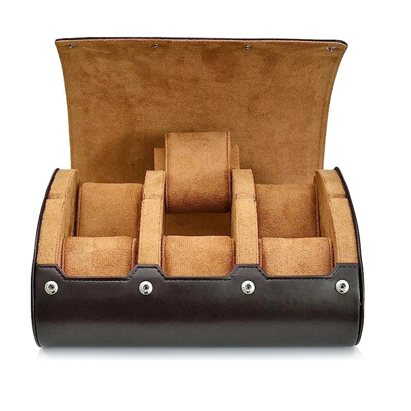 Two tone 6-slot watch roll (Free Engraving) – Adams Accessories