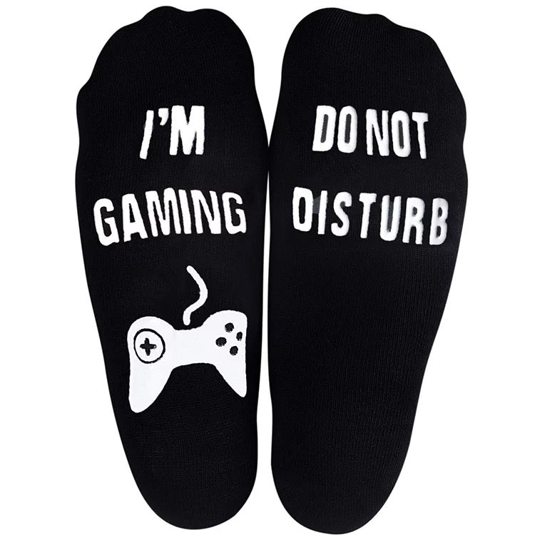 Don’t Disturb, I’m gaming socks