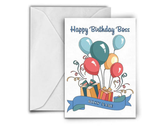 Birthday card for boss